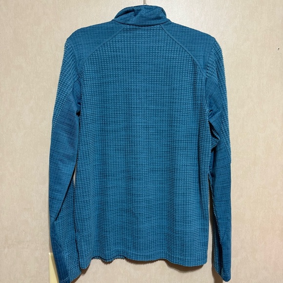 Columbia Blue Crestone Ridge 1/4 Zip Textured Pullover - Picture 4 of 6